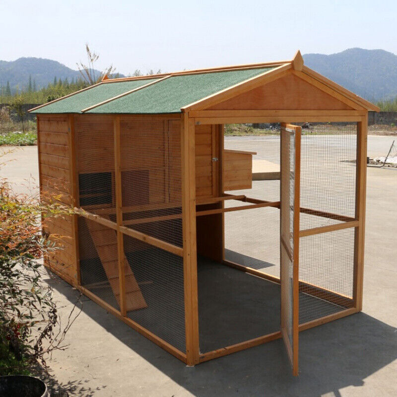 【Home&Garden】【BS】Wholesale Outdoor Rainproof Professional Large Design Cheap Wooden Chicken Coop Hen House With Run