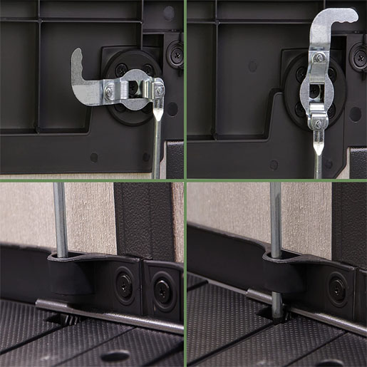 Keter Store It Out Grande Outdoor Plastic Garden Storage Shed, Grey and Black, 190 x 109 x 132 cm