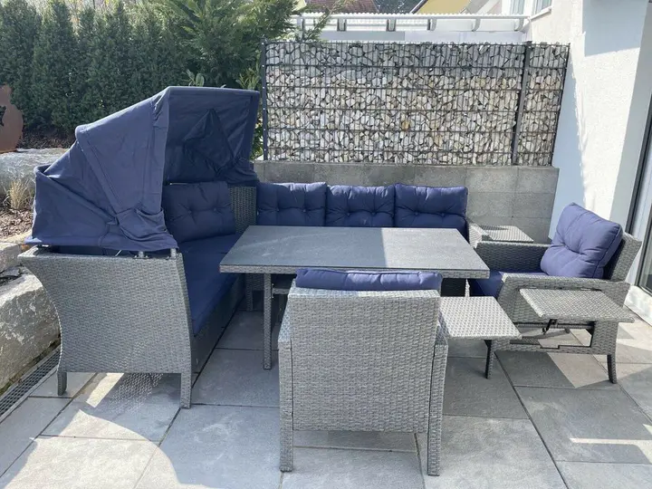 XXL Lounge Set WHD 207x162x256 Seating Group Garden Lounge Set