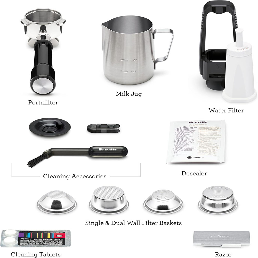 Breville the Barista Touch Impress espresso machine with grinder and milk frother